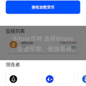 Bitpie币种 选择Bitpie：安全可靠，便捷易用。