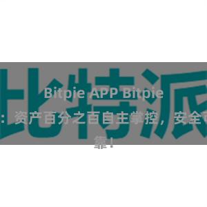 Bitpie APP Bitpie钱包：资产百分之百自主掌控，安全可靠！