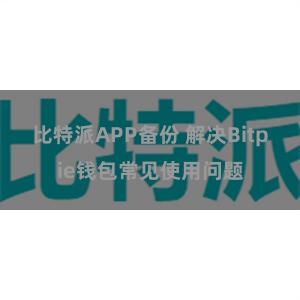 比特派APP备份 解决Bitpie钱包常见使用问题