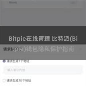 Bitpie在线管理 比特派(Bitpie)钱包隐私保护指南