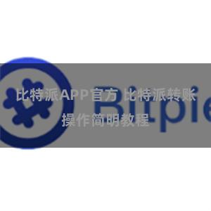 比特派APP官方 比特派转账操作简明教程